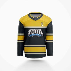 Jersey de Hockey sobre Hielo Profesional, 100% Poliéster, Transpirable, de Secado Rápido, Personalizado, de Primera Calidad, Sublimado - Product Image 5