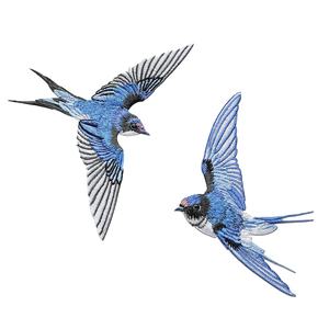 Parches Bordados al por Mayor, Personalizados, Termoadhesivos, de Tela Twill con Diseño Floral para Accesorios de Ropa - Product Image 6