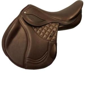 Silla de montar de cuero genuino de alta resistencia y diseño duradero, hecha a mano para uso en equitación, fabricada en India, silla de montar inglesa premium. - Product Image 1