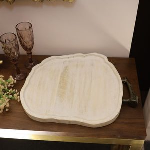 Achetez un plateau de service moderne en résine et une assiette décorative, vaisselle, décoration de table, pour la cuisine, la restauration, le petit-déjeuner, le déjeuner, le dîner - Product Image 3