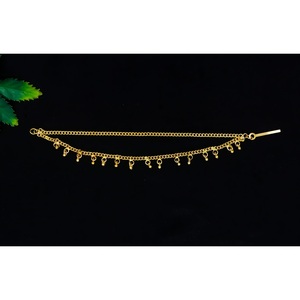 New Design Gold Plaetd Ear Chain for Engagement <b>Wedding</b> Gift Style Indian Traditional Ideal For <b>Wedding</b> Festive Occasions - Product Image 5