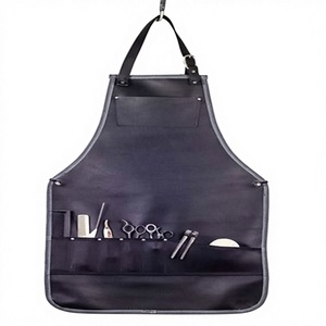 ผ้ากันเปื้อนช่างตัดผม - ผ้าแคนวาสกันน้ำพร้อมสายหนังแท้ ผ้ากันเปื้อนช่างตัดผม ช่างทำผม - Product Image 1