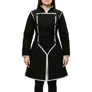 Women's High-Quality Quilted Cotton Gambeson Medieval Reenactment Costume Padded Coat <b>Jacket</b> For Larp Wearing - Product Image 1