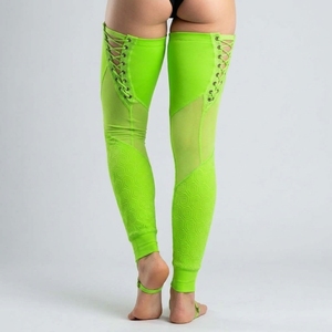 Medias de baile adhesivas hasta el muslo para mujer, proporcionan agarre estable al baile en barra, tela elástica suave, uso cómodo y movimiento flexible. - Product Image 4