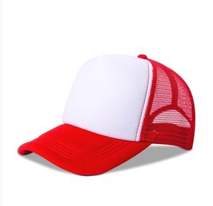 Casquette Trucker 6 Panneaux en Maille Bicolore Contrastante avec Logo Personnalisé, Broderie 3D, Respirante, Visière Courbée, Ajustable, Unisexe, Style Hip Hop Tendance - Product Image 4