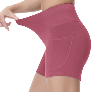 ชุดโยคะขาสั้นพร้อมผ้าสไปเด็กซ์ยืดหยุ่นสำหรับผู้หญิง - Product Image 4