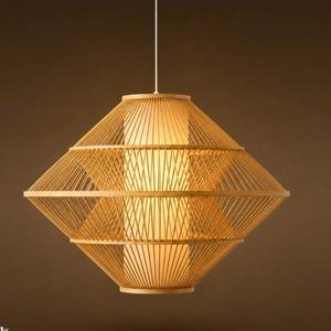 Handmade Bamboo Pendant <b>Light</b> Natural Woven Hanging Lamp Modern Decorative <b>Ceiling</b> <b>Light</b> Energy Saving Wireless Control - Product Image 5