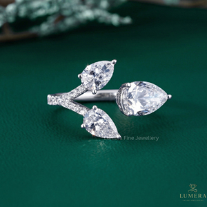 Diamants exquis en forme de poire, couleur DE, clarté VVS VS, taille brillant, pour la création de bijoux de luxe et les bagues de fiançailles sur mesure - Product Image 1