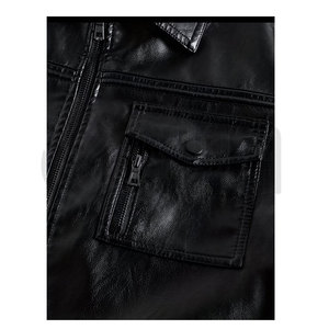 Veste en cuir élégante pour homme, couleur personnalisée, 100% cuir, veste homme sur mesure, vestes en cuir slim, design hiver - Product Image 1