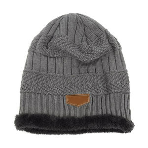 Bonnet d'hiver personnalisé 2026 à logo sur mesure pour hommes, chaud, doublé polaire, tricoté doux, taille ajustable – Vente chaude - Product Image 5