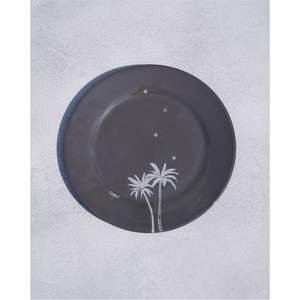 Assiettes de service élégantes en acier galvanisé noir mat |   Assiettes décoratives en métal pour mariage, en gros, pour la restauration fine et les événements - Product Image 6