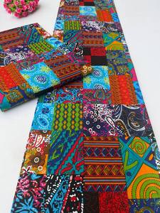 ผ้าฝ้ายสไตล์แอฟริกันพิมพ์ลายขี้ผึ้งและอังการา OEM สำหรับชุดเสื้อผ้ากระเป๋าเครื่องประดับเหมาะสำหรับการสร้างแบรนด์การเมืองโมร็อกโก - Product Image 4