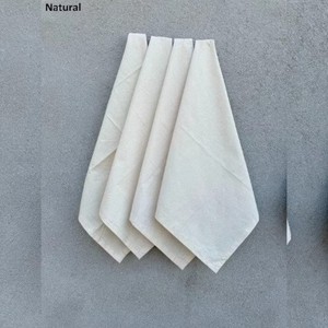 Serviette de table en coton blanc 70x120cm, unie, teinte à la main, style classique, pour la décoration de table à la maison - Product Image 6