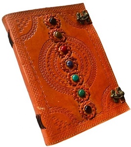 Agenda de estilo Vintage, planificador sencillo, diario, tamaño A5, encuadernado en espiral, cubierta de cuero hecha a mano, diario de papel, cuaderno de oficina grueso - Product Image 1