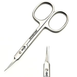 Ciseaux à cuticules professionnels à lame incurvée, 4 pouces, en acier inoxydable, outil de manucure et pédicure de précision, outil de soin des ongles - Product Image 2