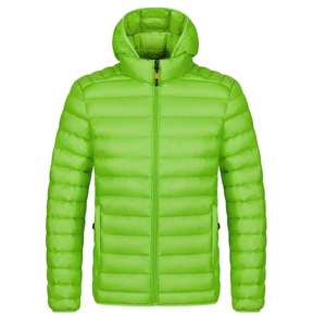 Nouvelle conception 2026 – Doudoune matelassée marron unie pour homme, 100 % polyester, rembourrage en coton, fermeture éclair - Product Image 3