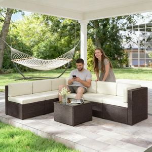 Set da Pranzo per Esterni in Ferro e Legno, Arredamento da Giardino per Cortile - Collezione di Mobili da Patio - Product Image 6