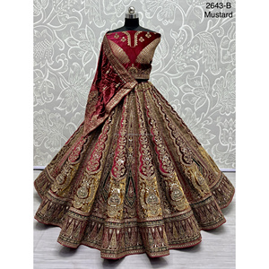 Nupcial Indio Desgaste Terciopelo Colecciones Para Novia Con Zarkhan Trabajo Por Fabzone - Product Image 2