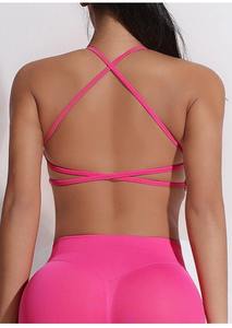 High-Impact Women's Cross Back Sports Bra for Intense Workouts Full Coverage with Breathable Feature and Front Logo - Product Image 4
