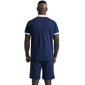 ชุดลำลองฤดูร้อนสำหรับผู้ชาย 2 ชิ้น เสื้อโปโลแขนสั้นและกางเกงขาสั้น พิมพ์ลายดิจิทัล ผ้าถัก แห้งเร็ว ชุดกีฬากลางแจ้ง - Product Image 2