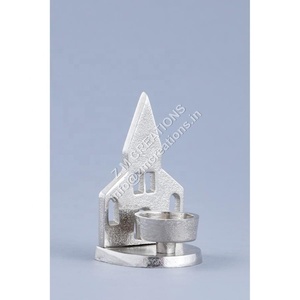 Escultura de Casa de Metal de Aluminio Hecha a Mano, Figura Humana Abstracta, Diseño de Estrella, Portavelas Decorativo para Mesa, Suministros para Eventos - Product Image 5