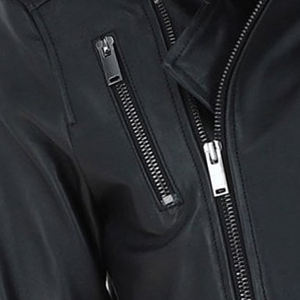 Chaqueta de cuero blanca teñida para hombre, para uso en invierno, venta al por mayor de chaquetas de cuero para hombre - Product Image 5