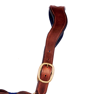 Horsekraft High Quality English Leather Anatomical Warrior Combo <b>Equestrian</b> Horse Halter Breathable Luxury Stitching Brass - Product Image 5