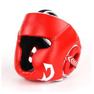 Protector de Cabeza de Boxeo de Cuero Genuino Plateado con Barra Nasal de EVA y PU, Equipo de Protección para Kickboxing, Precio al por Mayor - Product Image 6