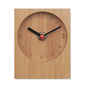 Horloge de table en bambou CLAMBU, merchandising durable - Product Image 2