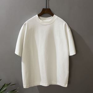 Camiseta Oversize para Hombre, Corte Holgado, Algodón Suave, Cuello Redondo, Manga Corta, Estilo Urbano, Casual, Relajada, Cómoda para el Día a Día, Top Básico - Product Image 5