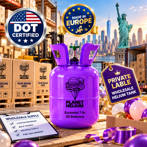 Tanque de Helio Desechable de 7L DOT al por Mayor, Fábrica Europea para Distribuidores - Product Image 1