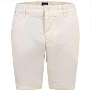 Pantalones cortos de algodón 100% para hombre, de punto 3D, de color liso, con cintura elástica, estilo casual de negocios, de cinco puntos. - Product Image 1