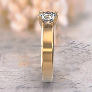 Bague en or blanc 14K vintage empilable avec diamant éternité Bague de fiançailles de luxe perle cultivée en laboratoire certifiée IGI pour le mariage des femmes - Product Image 2