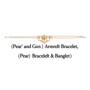 Pearl and Gold Armlets Bracelet - Product Image 2