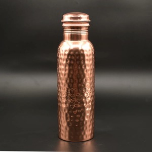 Premium <b>Copper</b> <b>Water</b> <b>Bottle</b> Elegant Finish Ayurvedic Drinking <b>Bottle</b> for Home Office Gym Travel and Gifting Use - Product Image 1