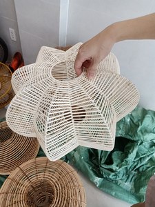 Lámpara Colgante de Bambú y Ratán de Calidad de Exportación, Tejida a Mano, Luz Colgante Natural, Servicio OEM ODM Disponible - Product Image 3