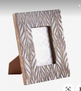 Cadre photo horizontal en MDF poli, style indien, en bois et os, moderne, élégant, écologique, avec incrustation d'os, impression UV, fait main, pour table - Product Image 6
