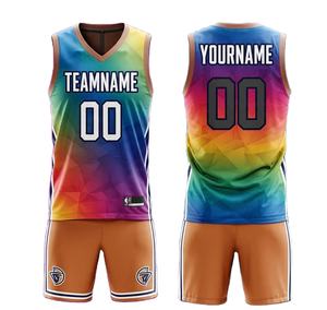 Uniformes de Baloncesto Personalizados 2026 con Logotipo de Equipo, Diseño Único por Sublimación, Conjuntos de Uniformes de Baloncesto para Hombre, Fabricante Mayorista - Product Image 1