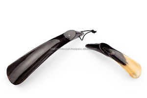 Chausse-pied en corne de buffle personnalisable, fait main avec des techniques artisanales naturelles, qualité supérieure, grande taille, facile à utiliser, avec logo, couleur naturelle - Product Image 5