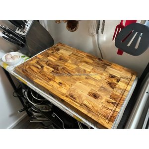 เขียงไม้อะคาเซียทรงสี่เหลี่ยมทำมือหรูหรา | จานเสิร์ฟชีสผลไม้ตกแต่งห้องครัว - Product Image 3