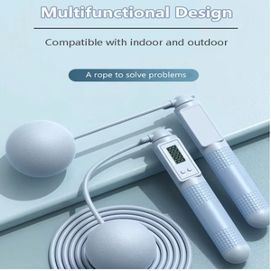 Cuerda de Saltar Electrónica Morada con Contador Digital, Longitud Ajustable de 2.5M, Cuerda de Saltar para Ejercicio en Casa, Unisex - Product Image 2