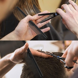Nouvelles Ciseaux de Barbier Professionnels Droitiers en Acier Inoxydable Noir-Or de 6,0 Pouces Haute Performance – Kit Complet - Product Image 6