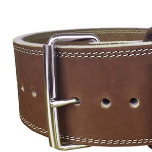 Cinturón de Gimnasio para Levantamiento de Pesas Geo Brother Co, de Cuero Genuino, GB-WLB-0003, Transpirable, Antideslizante, Ajustable, Resistente - Product Image 4