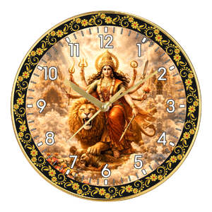 Liviya Personalized Plastic Wall Clock with Digital Printing for Home <b>Mandir</b>-Christmas & Mother's Day Gift - Product Image 2