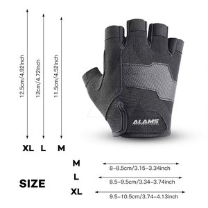 Gants de musculation à demi-doigts les plus vendus, taille et logo personnalisés, gants de musculation confortables - Product Image 2
