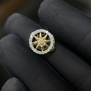 Bague en diamant de qualité supérieure avec un diamant solitaire rond pour femme, bijoux de mariage de luxe, cadeau et pour les occasions spéciales - Product Image 5
