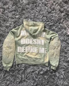 Men's Gothic Embroidered Heart Pullover Oversized Crop Fit Regular Sleeve 100% Cotton Fleece Quick Dry Waterproof Breathable - Product Image 4