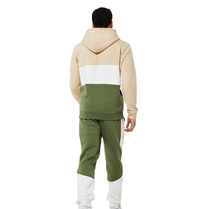 Conjunto Deportivo para Hombre con Capucha y Bloques de Color, Manga Larga, Informal, Otoñal, de Poliéster y Algodón, Transpirable, Corte Regular - Product Image 2