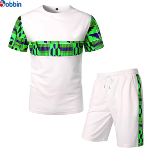 Conjunto Deportivo Informal Cómodo con Logotipo Personalizado, Conjunto de Pantalones Cortos para Hombre, Multicolor, 2 Piezas, Traje Deportivo para Verano y Otoño - Product Image 4
