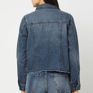 <b>Light</b> Wash Button Jean <b>Jackets</b> <b>Women</b> with Front Pockets Outwear <b>Women's</b> Denim <b>Jacket</b> - Product Image 3